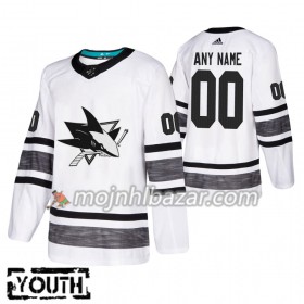 Dresovi San Jose Sharks Custom 2019 All-Star Adidas Bijela Authentic - Dječji